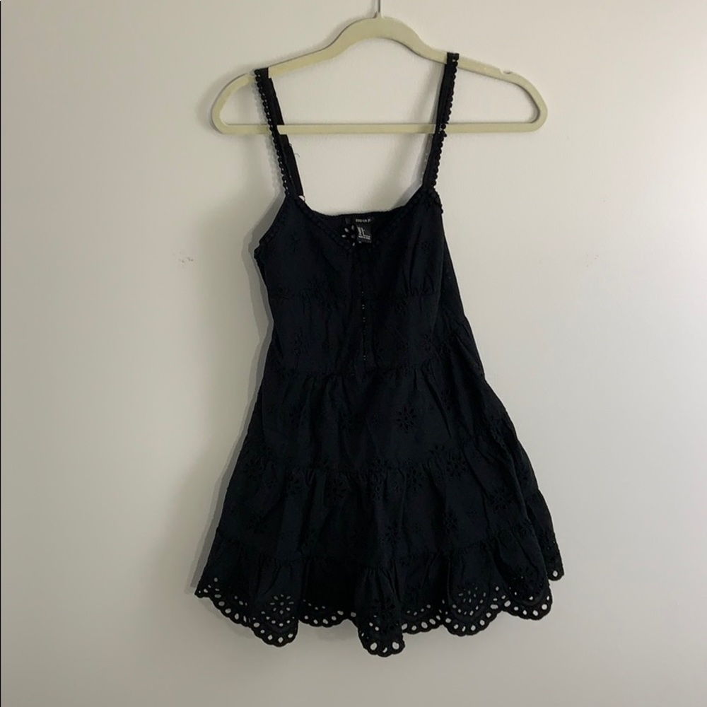 Black cotton dress